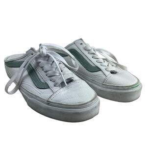 Vans "Off the Wall" Style 36 Mule Sneakers Slip-On White Men's 3.5 / Women's 5